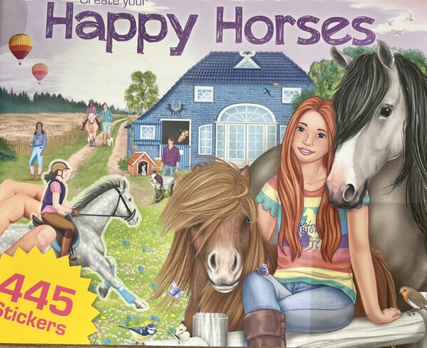 Sticker- und Malbuch Happy Horses