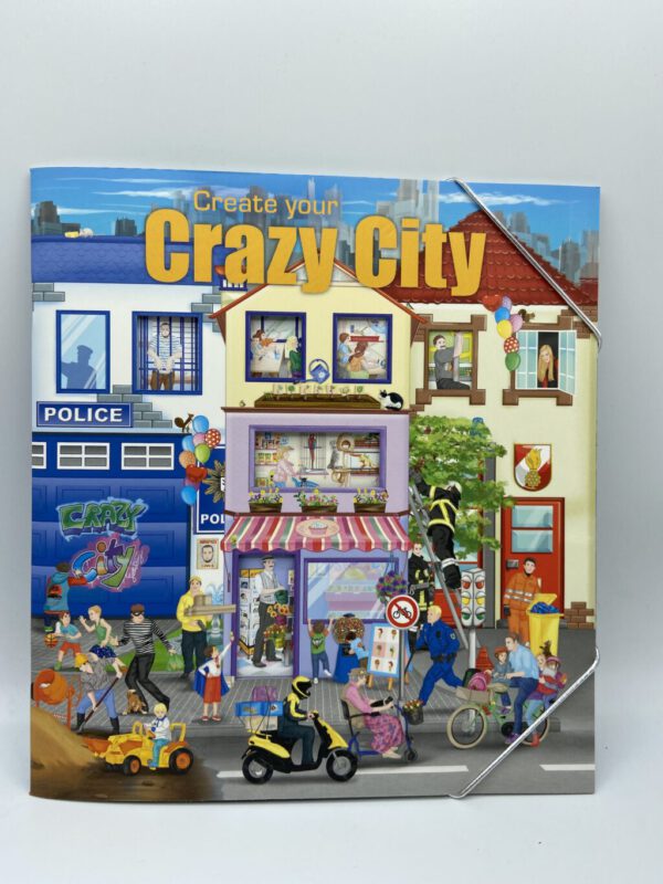 Sticker- und Malbuch Crazy City