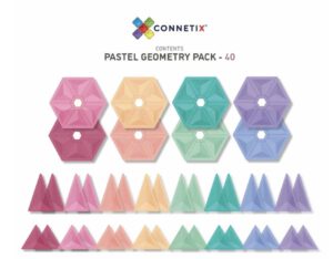 Connetix Magnetbausteine Pastel Geometry Pack - 40 Teile- Inhalt